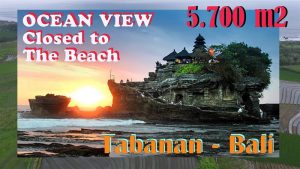 TANAH MURAH di TABANAN BALI DIJUAL 5,700 m2 View sawah, Gunung dan Laut